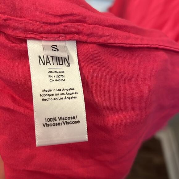 NWOT Nation LTD Farrah slip dress hot pink size S - Picture 10 of 11